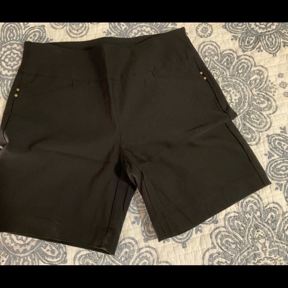Attire New York black dress shorts